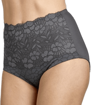 Miss Mary Of Sweden Jacquard And Lace Girdle Mørkgrå