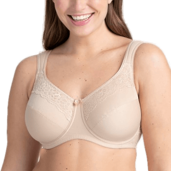 Miss Mary Of Sweden Cotton Now Bra Beige
