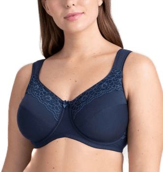 Miss Mary Of Sweden Cotton Now Bra Mørkblå