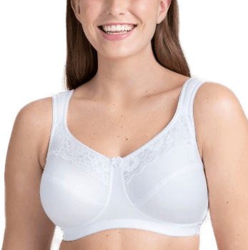 Miss Mary Of Sweden Cotton Now Soft Bra Hvit