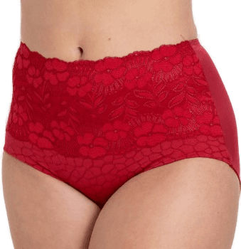 Miss Mary Jacquard And Lace Girdle Rød