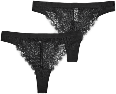 Bubbleroom 2-pack Henriette Lace Thong
