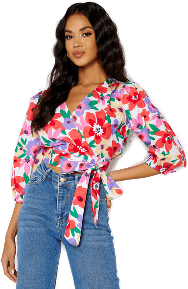 Bubbleroom Priscilla bomullbluse