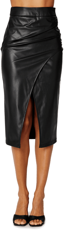 Bubbleroom Prim PU skjørt