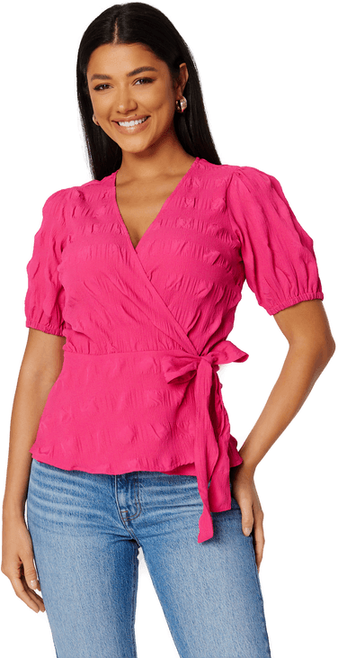 Bubbleroom Triniti ss wrap blouse