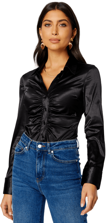 Bubbleroom Ellie ruched shirt