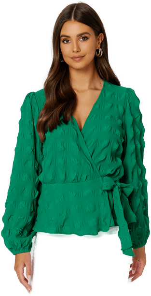 Bubbleroom Triniti wrap blouse