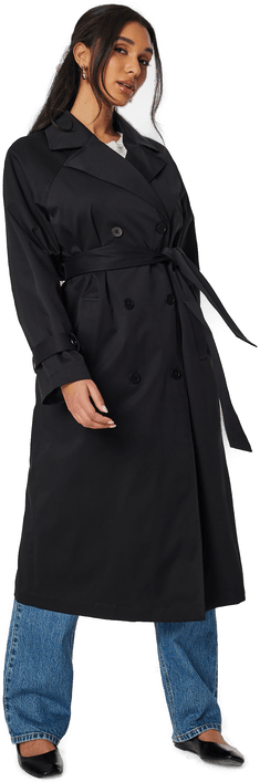 Bubbleroom Belted Midi Trenchcoat