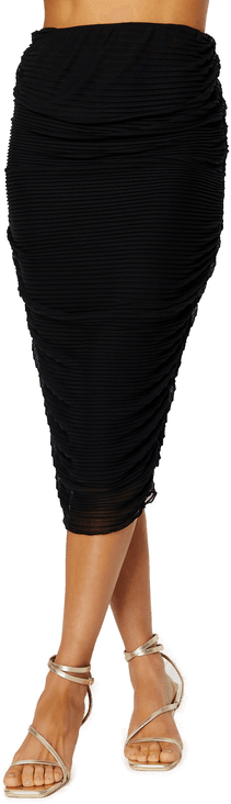 Bubbleroom Zia Pleated Mesh Skirt