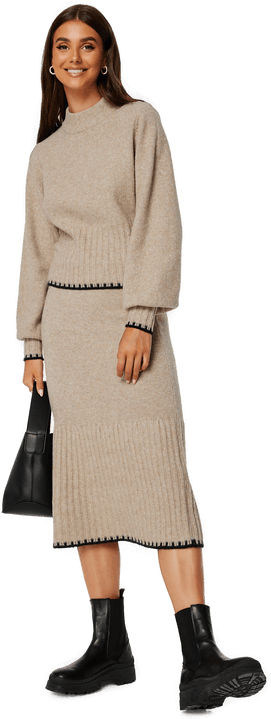 Bubbleroom Contrast Edge Skirt