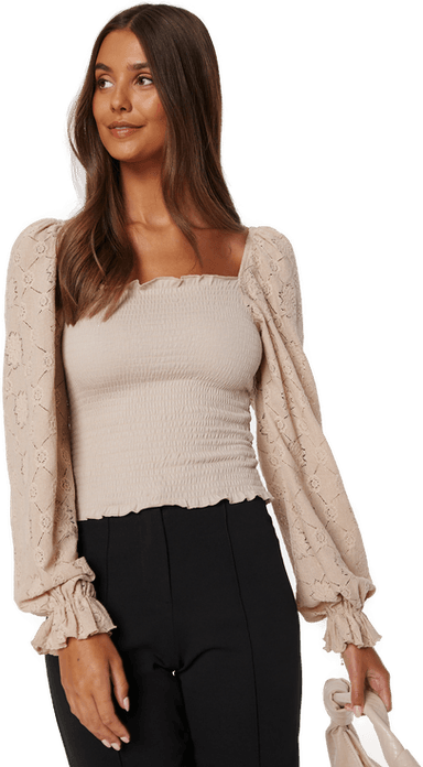 Bubbleroom Square Neck Smock Top