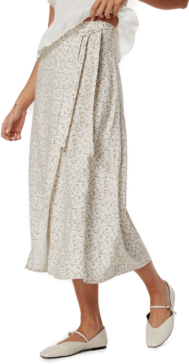 Bubbleroom Salma Viscose Wrap Skirt