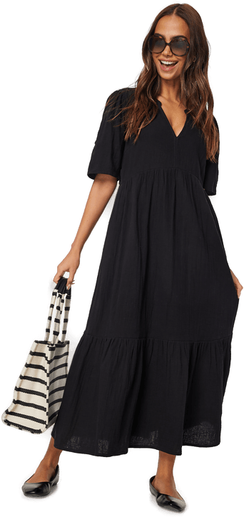 Happy Holly Maxi Cotton Gauze Dress