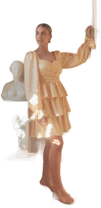 Andrea Norrman X Bubbleroom Frill Mini Dress