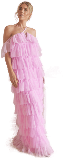 Andrea Norrman X Bubbleroom Tulle Maxi Dress