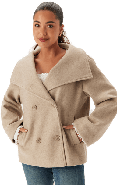 Bubbleroom Ava High Neck Coat