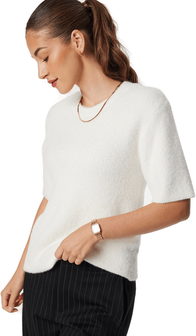 Bubbleroom Fluffy Knitted Sweater