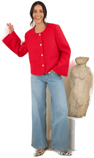 Chiara Forthi Wide Sleeve Bouclé Jacket