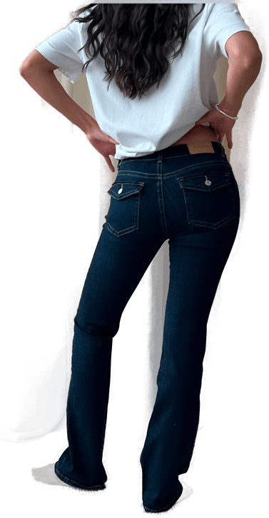 Bubbleroom Low Bootcut Flap Jeans