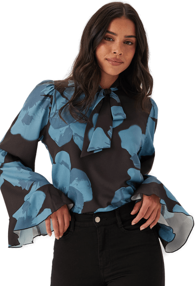 Bubbleroom Scarf L/S Blouse