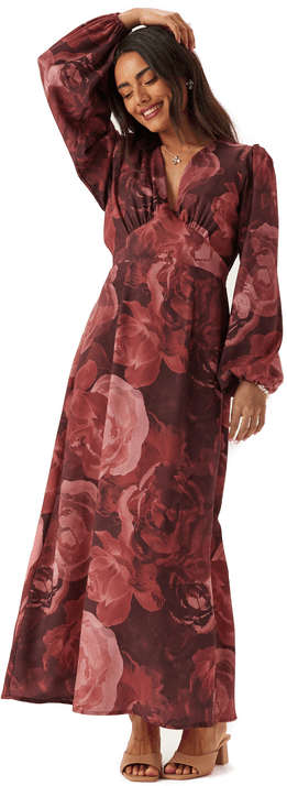 Bubbleroom Balloon Sleeve Maxi Dress