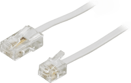 Deltaco modulkabel 8P4C til 6P4C 3m