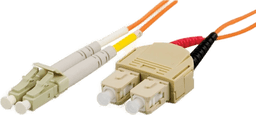Deltaco Fiberkabel LC - SC, 15m