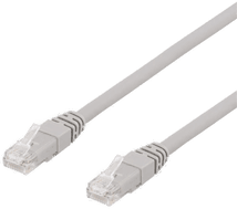 Deltaco Cat6a patchkabel 15m grå
