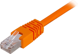 Deltaco Cat6 patchkabel 0.3m, oransje