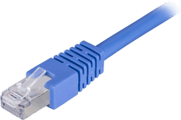Deltaco F/UTP Cat6 patchkabel 0.3m blå