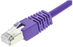 Deltaco F/UTP Cat6 patchkabel 0.3m lilla
