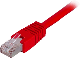 Deltaco F/UTP Cat6 patchkabel 1,5m rød