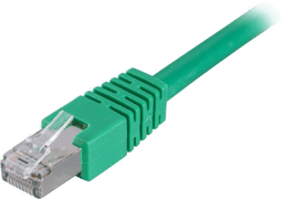 Deltaco F/UTP Cat6 patchkabel 1,5m grønn