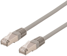 Deltaco U/FTP Cat6a patchkabel 2m grå