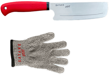 Satake Kids barnekniv og skjæresikker vante