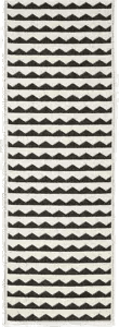 Brita Gittan gulvteppe svart 70x200 cm