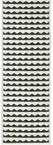 Brita Gittan gulvteppe svart 70x150 cm
