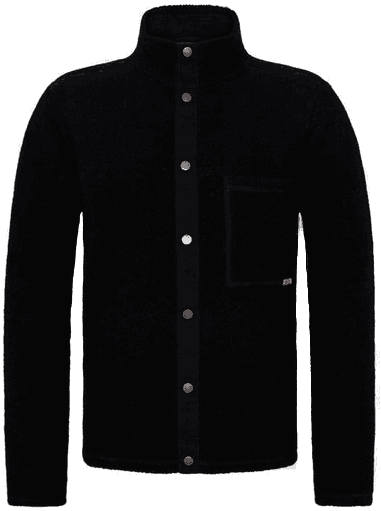 Varg Gotland Wool Overshirt Black Granite