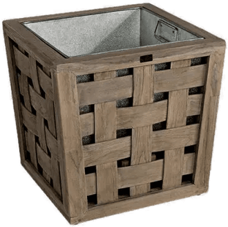 Artwood Caprice blomsterkasse teak charcoal