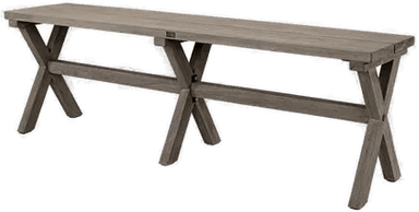 Artwood Cross benk charcoal 160cm