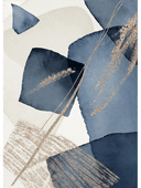 Venture Home Poster Blue Swirl 50x70 cm