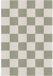 Layered Chess ullteppe Sage 180x270 cm