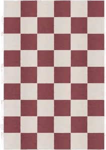 Layered Chess ullteppe Burgundy