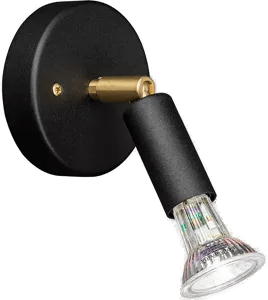 Örsjö Belysning Star 1 vegglampe Sort