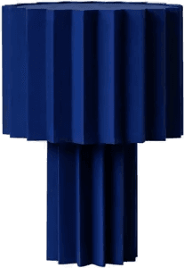 Örsjö Belysning Plissé bordlampe Blå