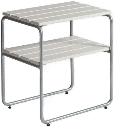 Grythyttan Stålmöbler Sidebord L45 hvitlakkert eik