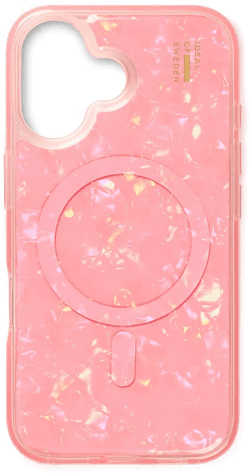 Ideal Of Sweden Pearlised Case iPhone 16 Pink
