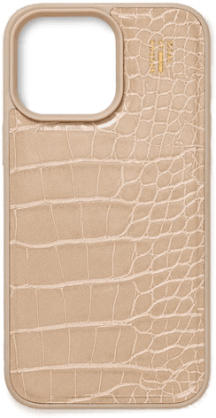 Ideal Of Sweden iPhone 16 Pro Max Deksel - Warm Beige Croco