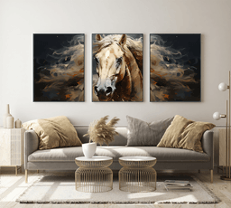 Namly Design Plakater - Blek brun hest