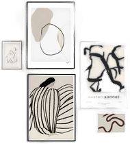Namly Design Easten Sonnet Plakater Sett med 5